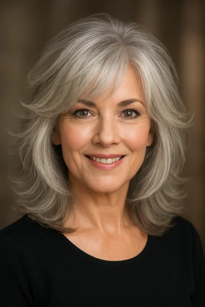 Textured Shag with Wispy Bangs